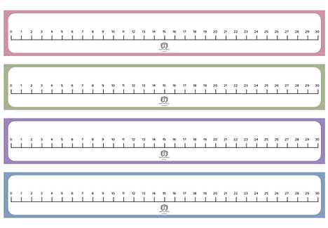printable vertical number line