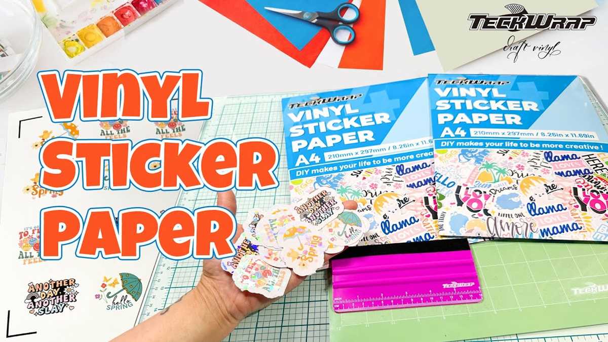 printable vinyl sticker paper nearby