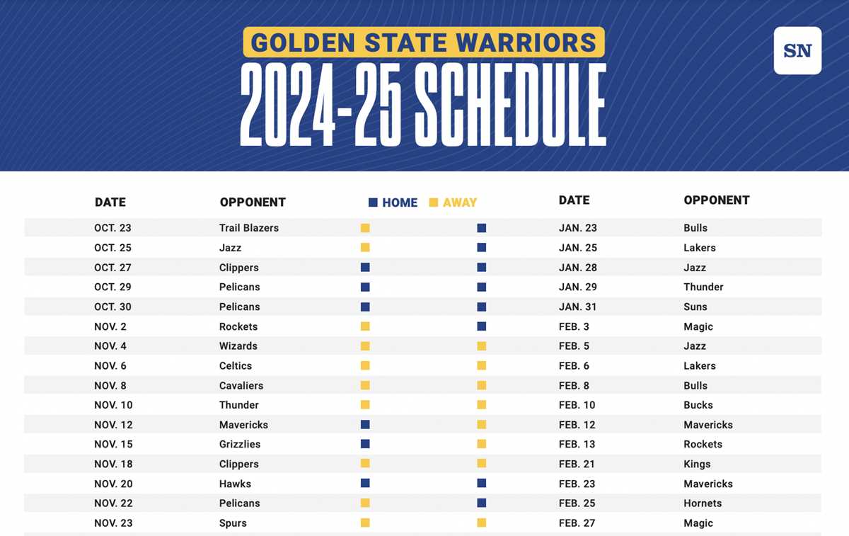 printable warriors schedule