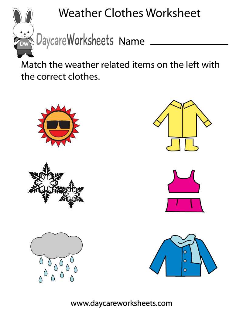 printable weather activities for preschoolers