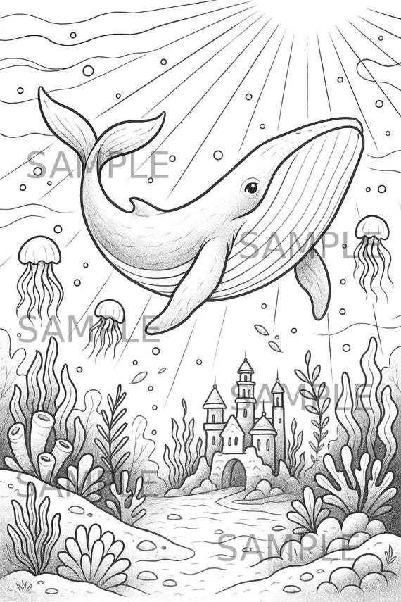 printable whale coloring pages