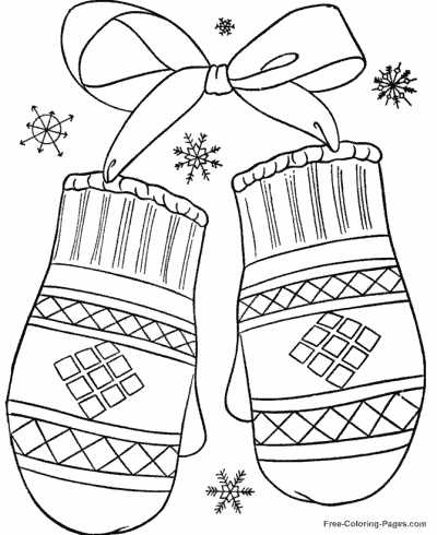 printable winter color sheets
