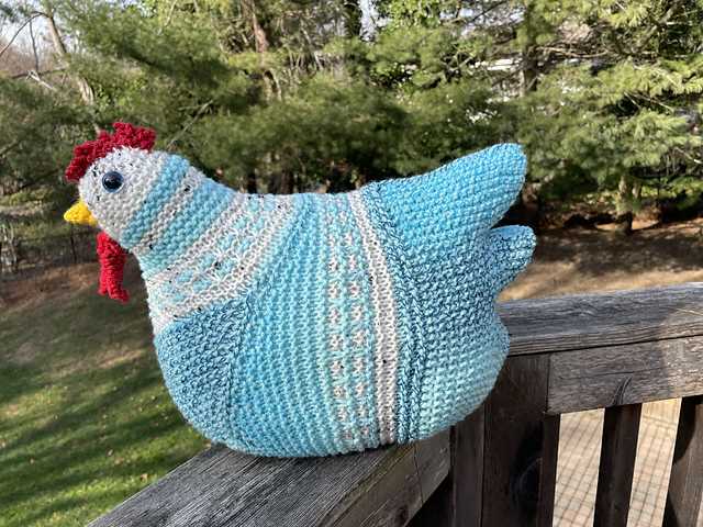 ravelry free printable emotional support chicken pattern