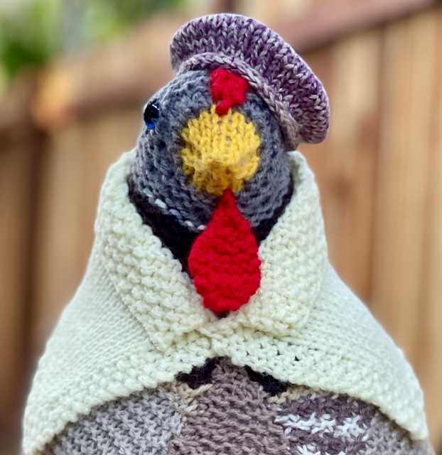 ravelry free printable emotional support chicken pattern