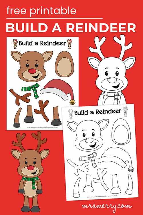 reindeer printable free