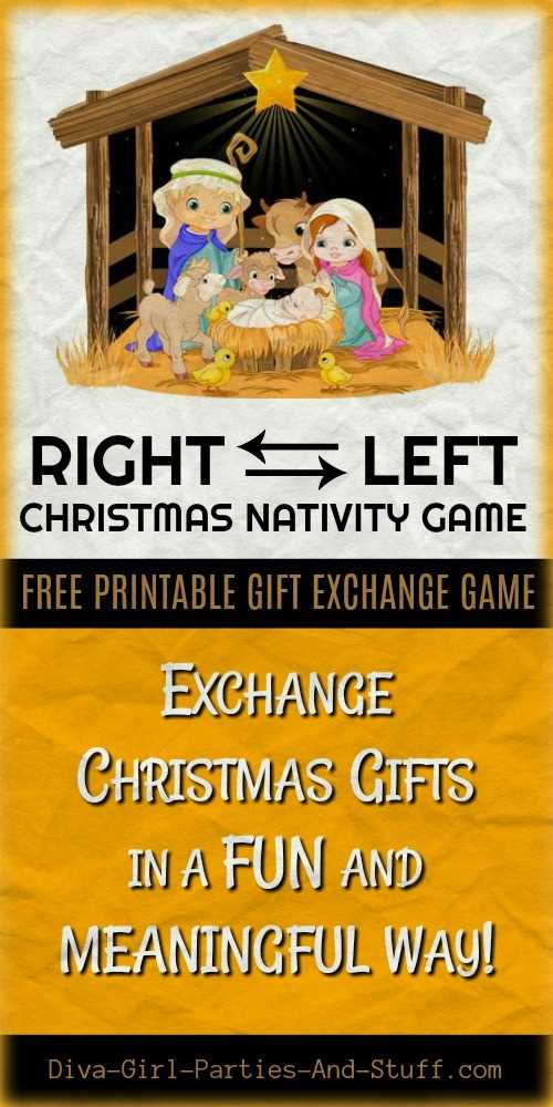 right left christmas story game free printable
