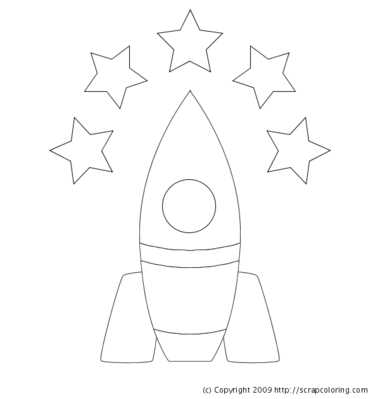 rocket printable template