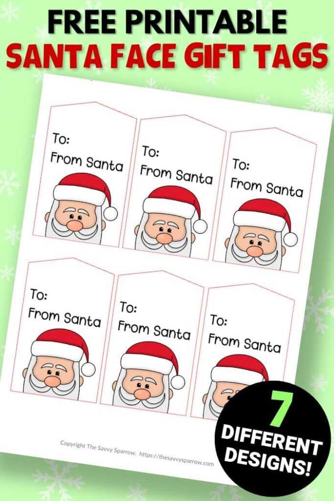 santa gift tags free printable santa gift tags free printable