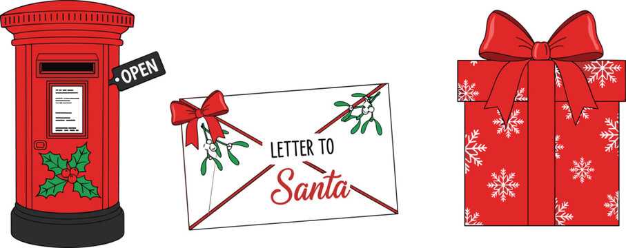 santa mailbox printable