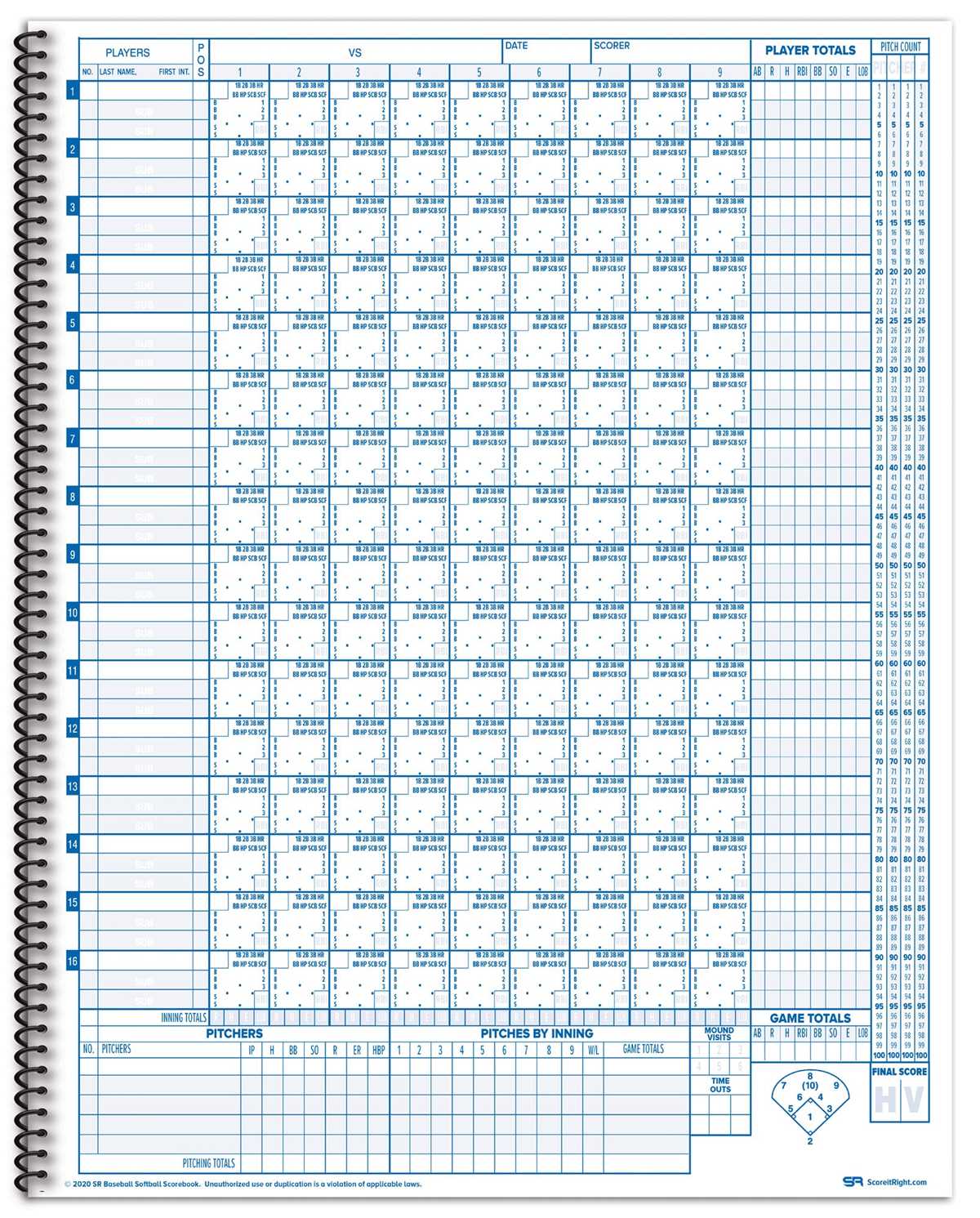 scorebooks for softball printable