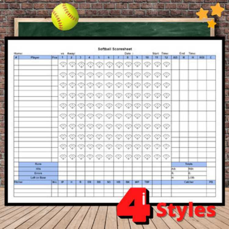 scorebooks for softball printable