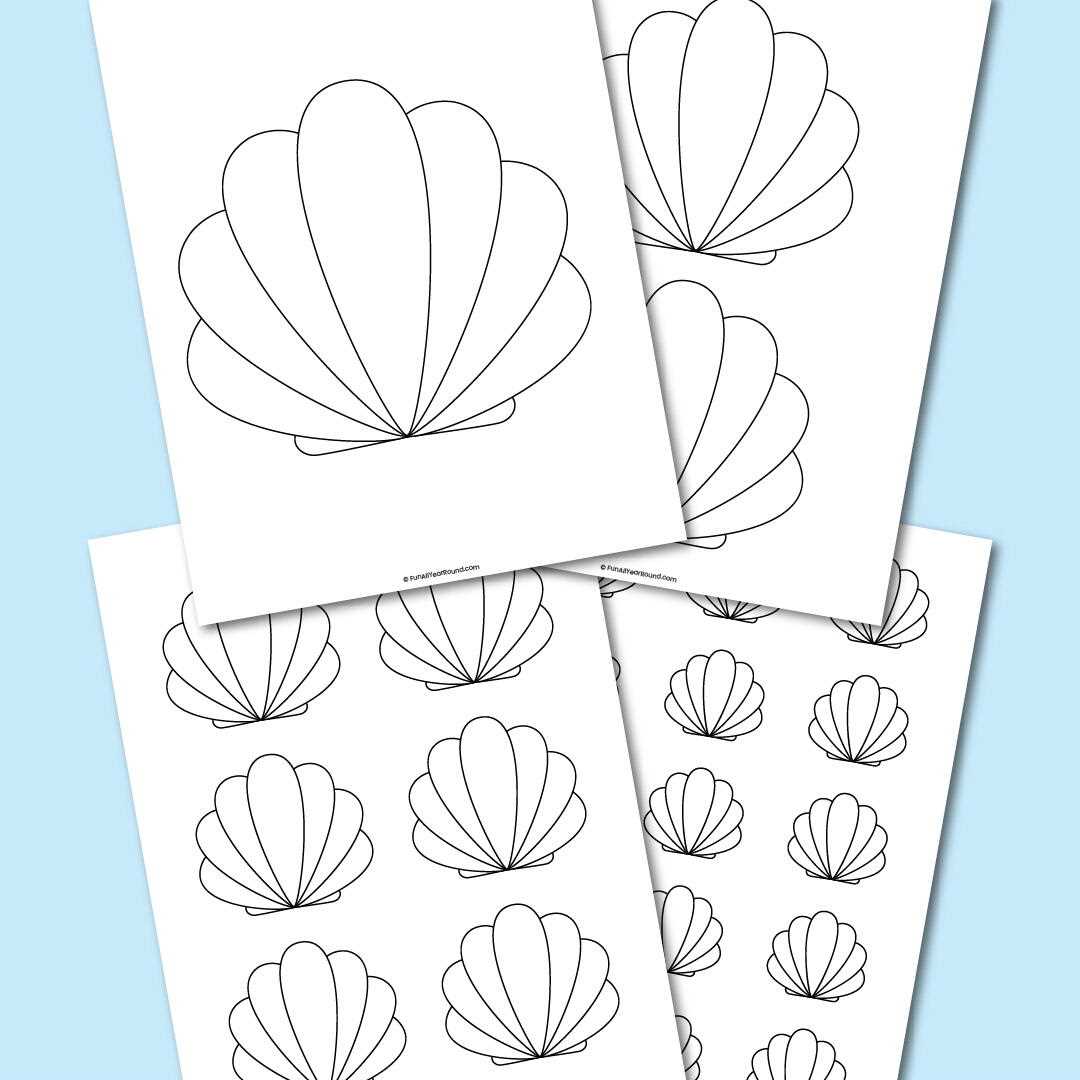 seashell templates printable