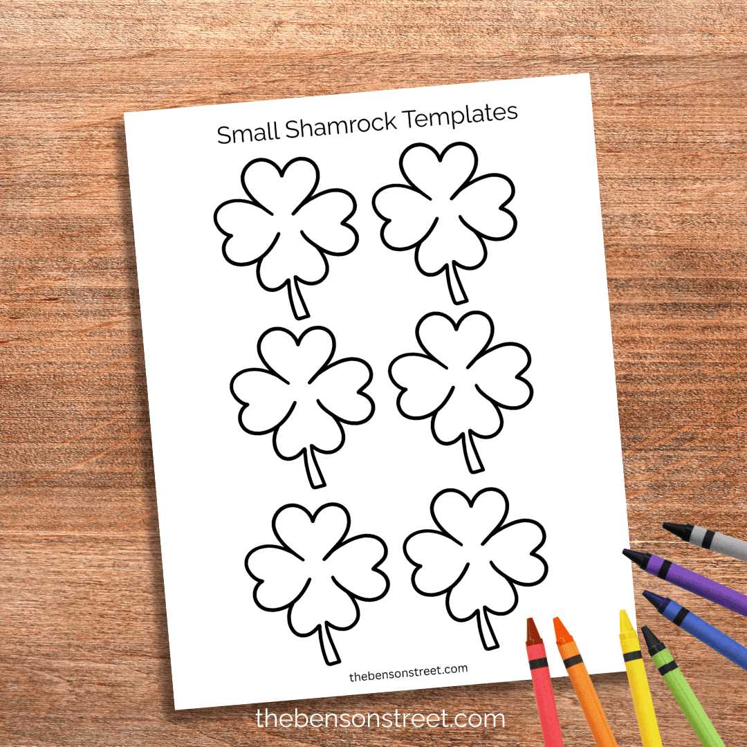 shamrock template printable