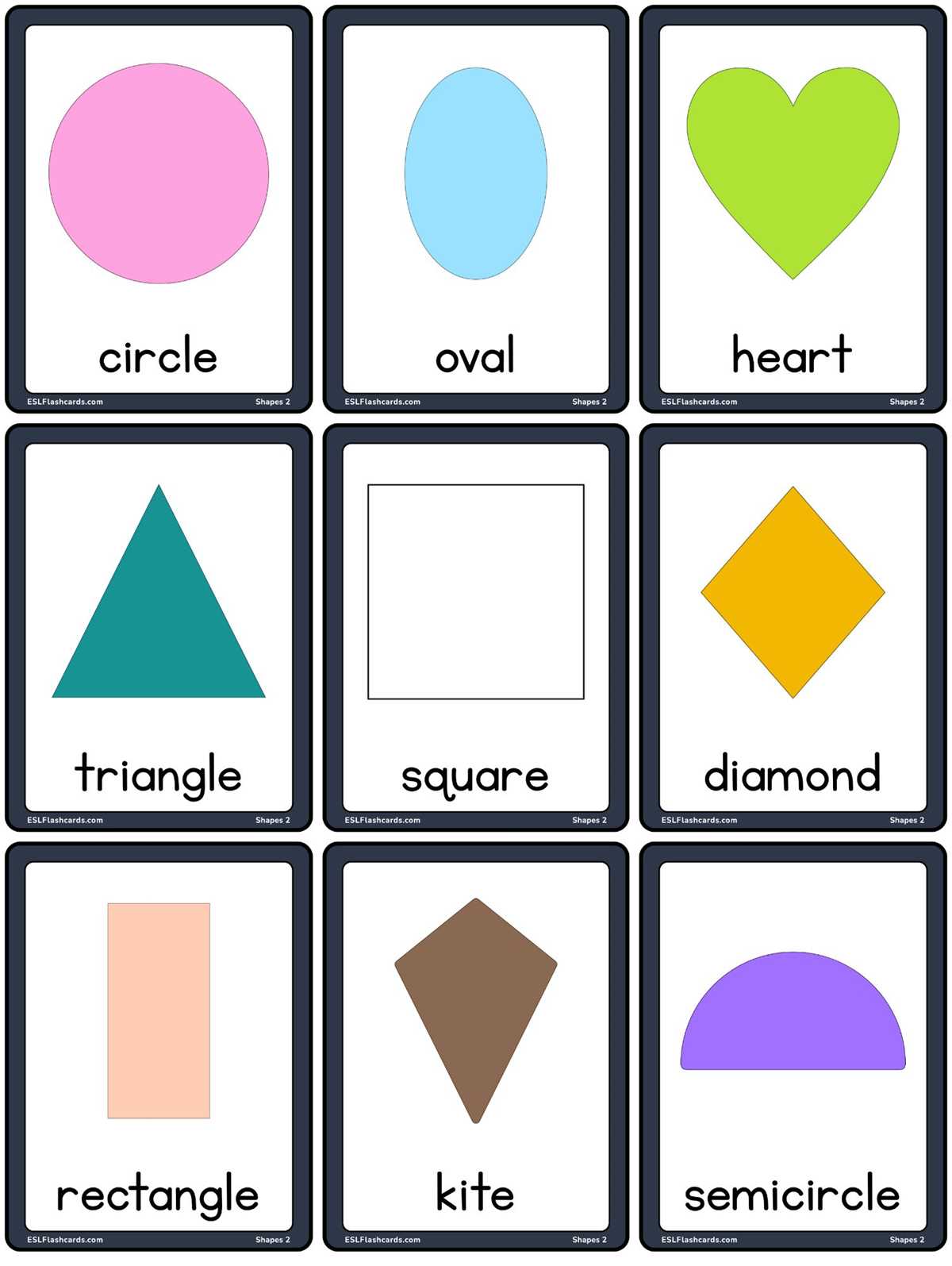 shape flashcards free printable
