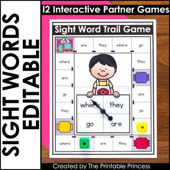 sight word games printable