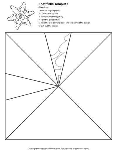 snowflake printable template