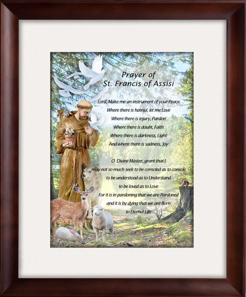 st francis prayer printable