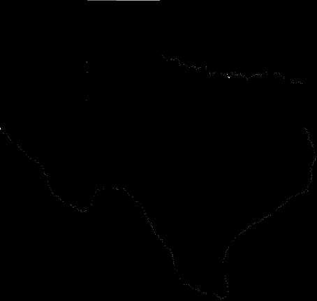state of texas outline printable