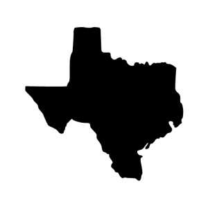 state of texas outline printable