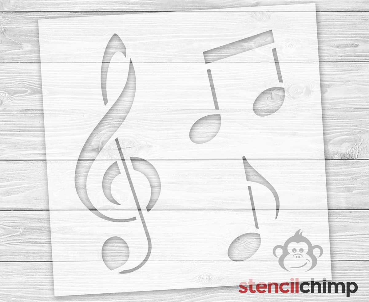 stencil music notes printable