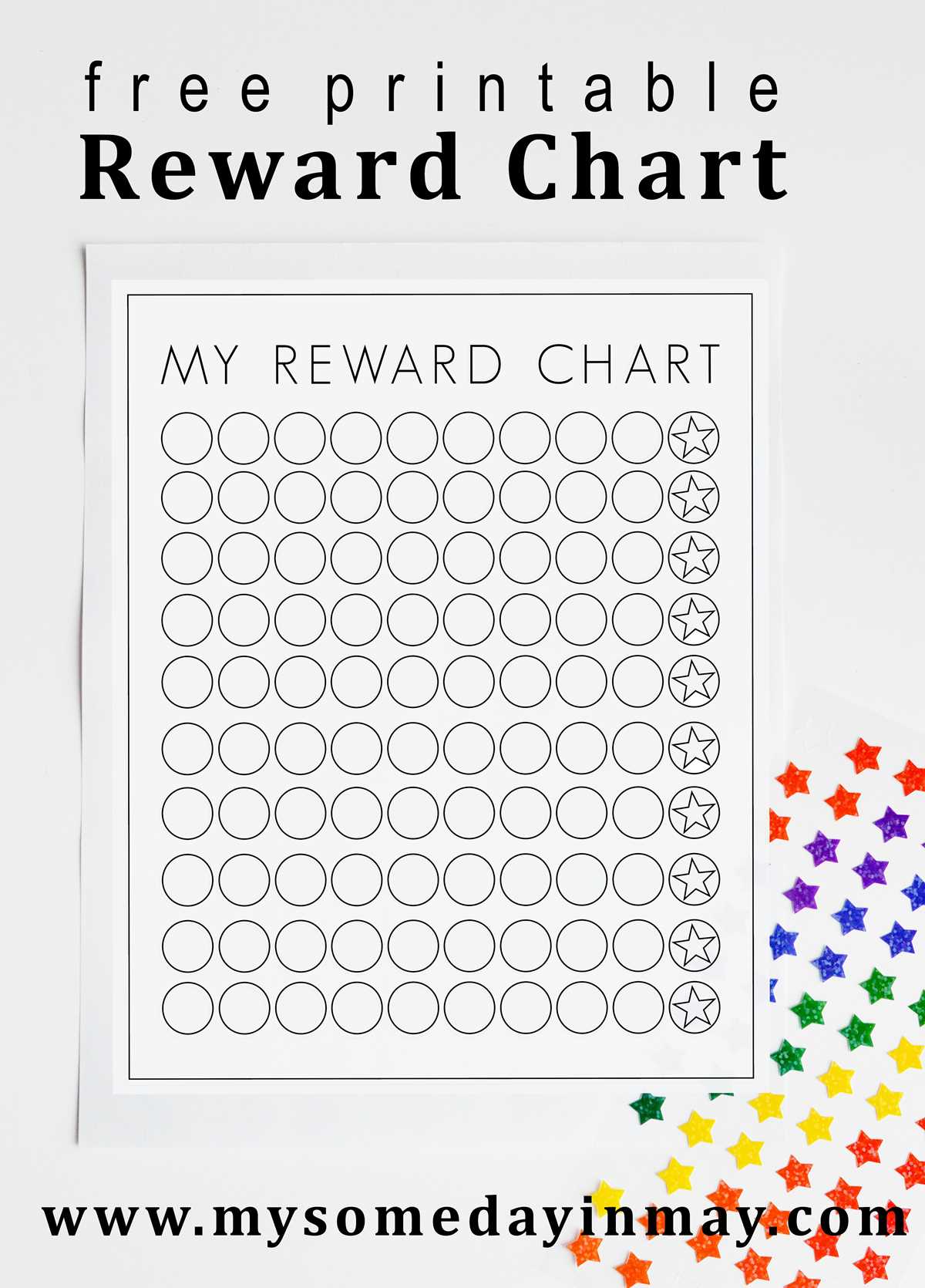 sticker chart free printable