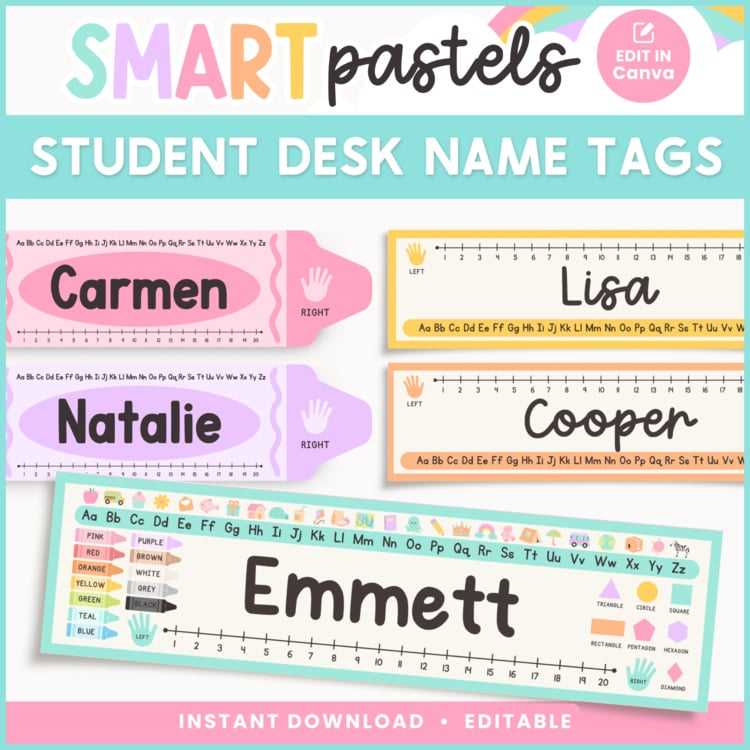 student desk name tags printable student desk name tags printable