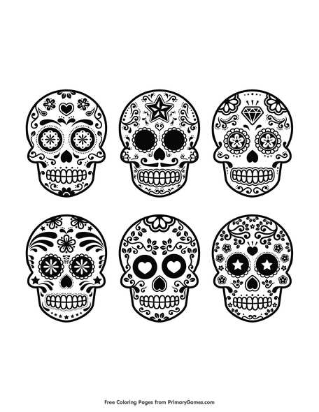 sugar skull coloring pages free printable sugar skull coloring pages free printable
