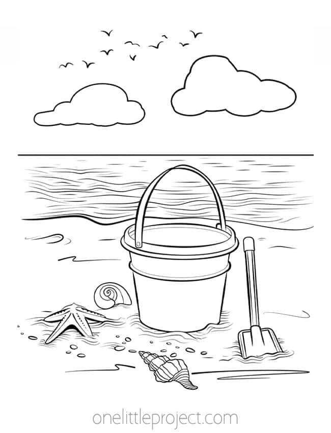 summer printable coloring pages
