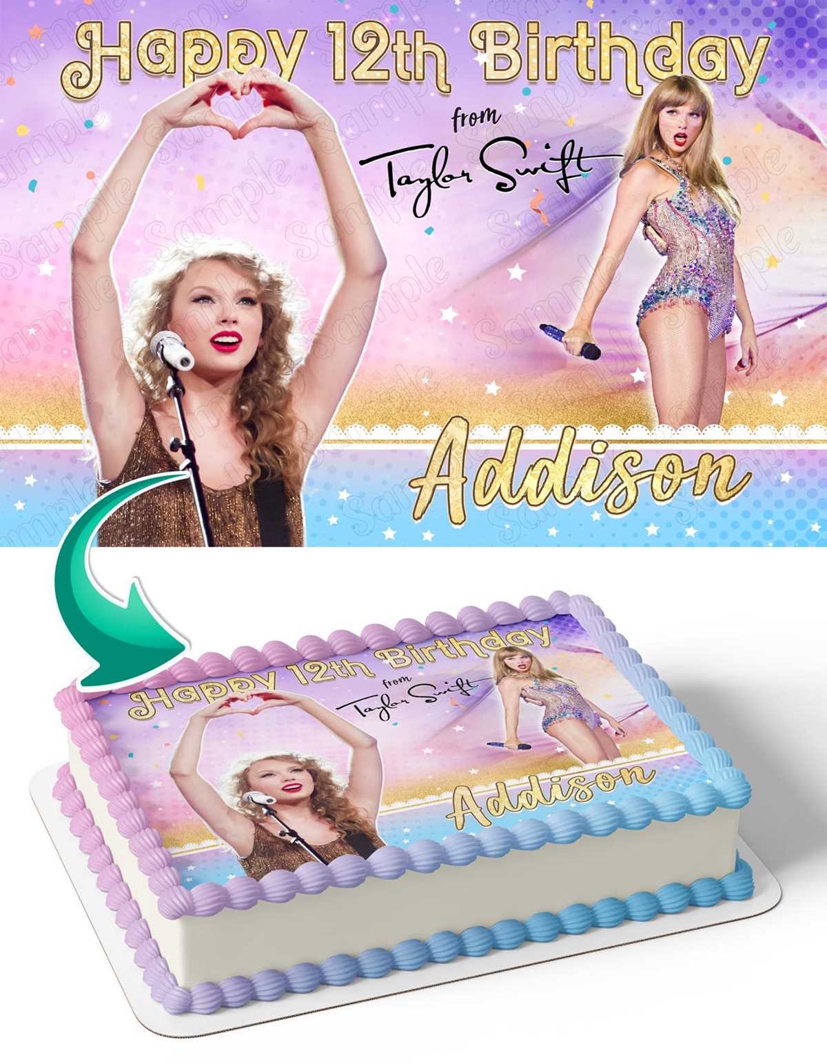 taylor swift cake topper printable