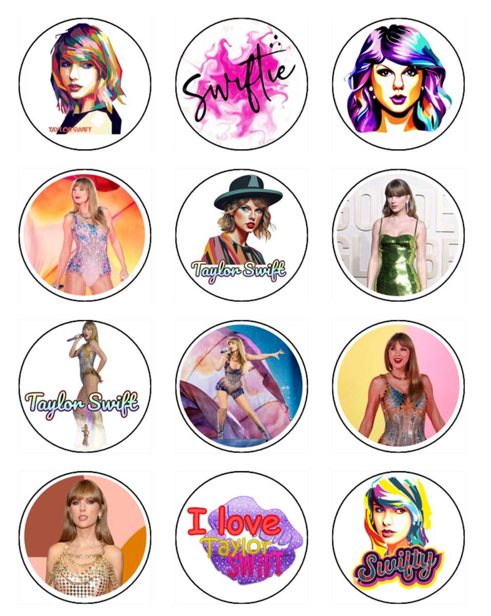taylor swift cake topper printable
