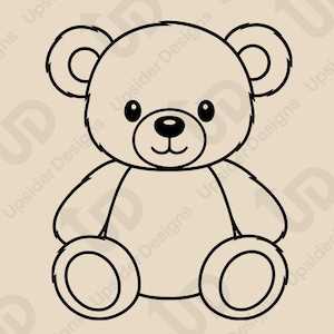 teddy bear outline printable