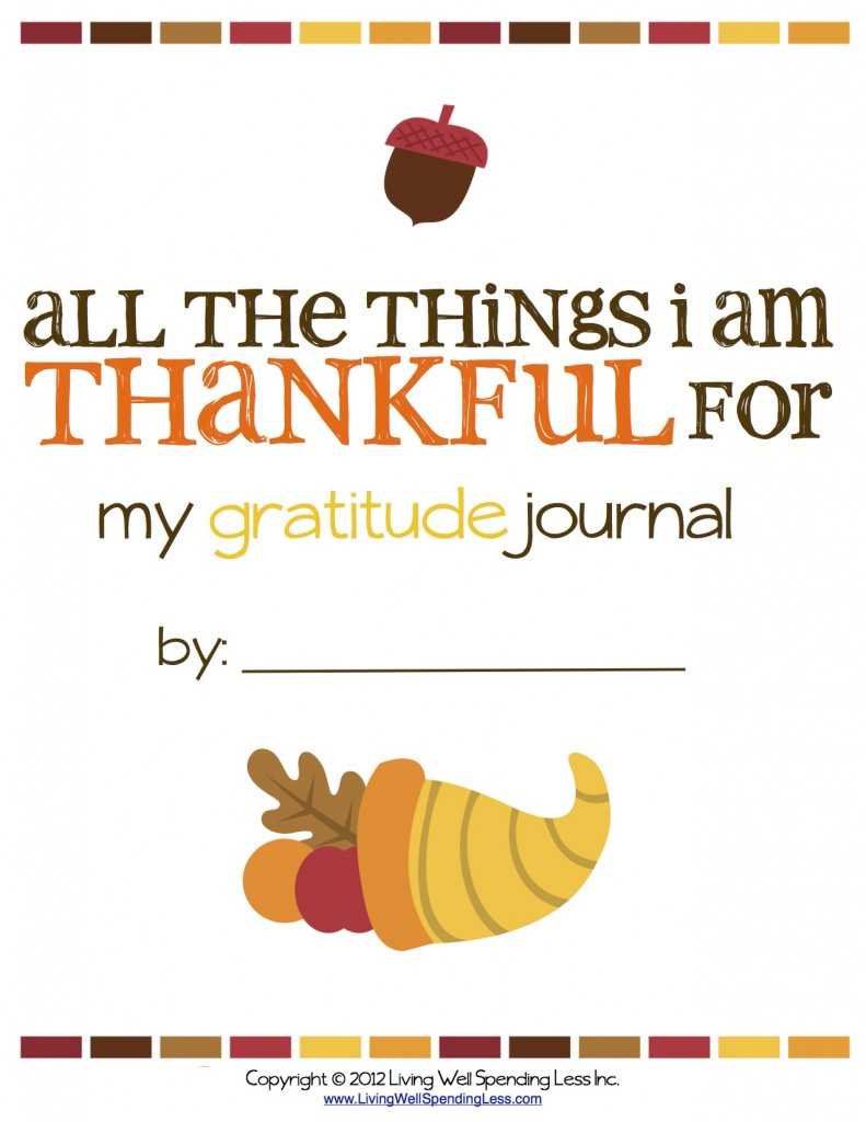 thankful journal printable thankful journal printable
