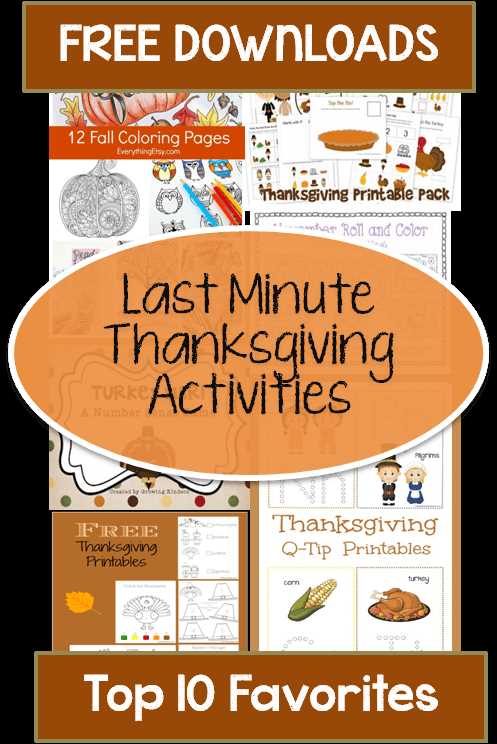 thanksgiving activities free printables