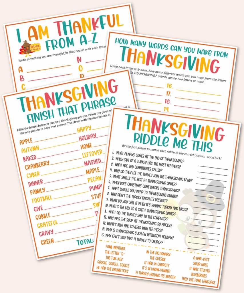 thanksgiving printable games free thanksgiving printable games free