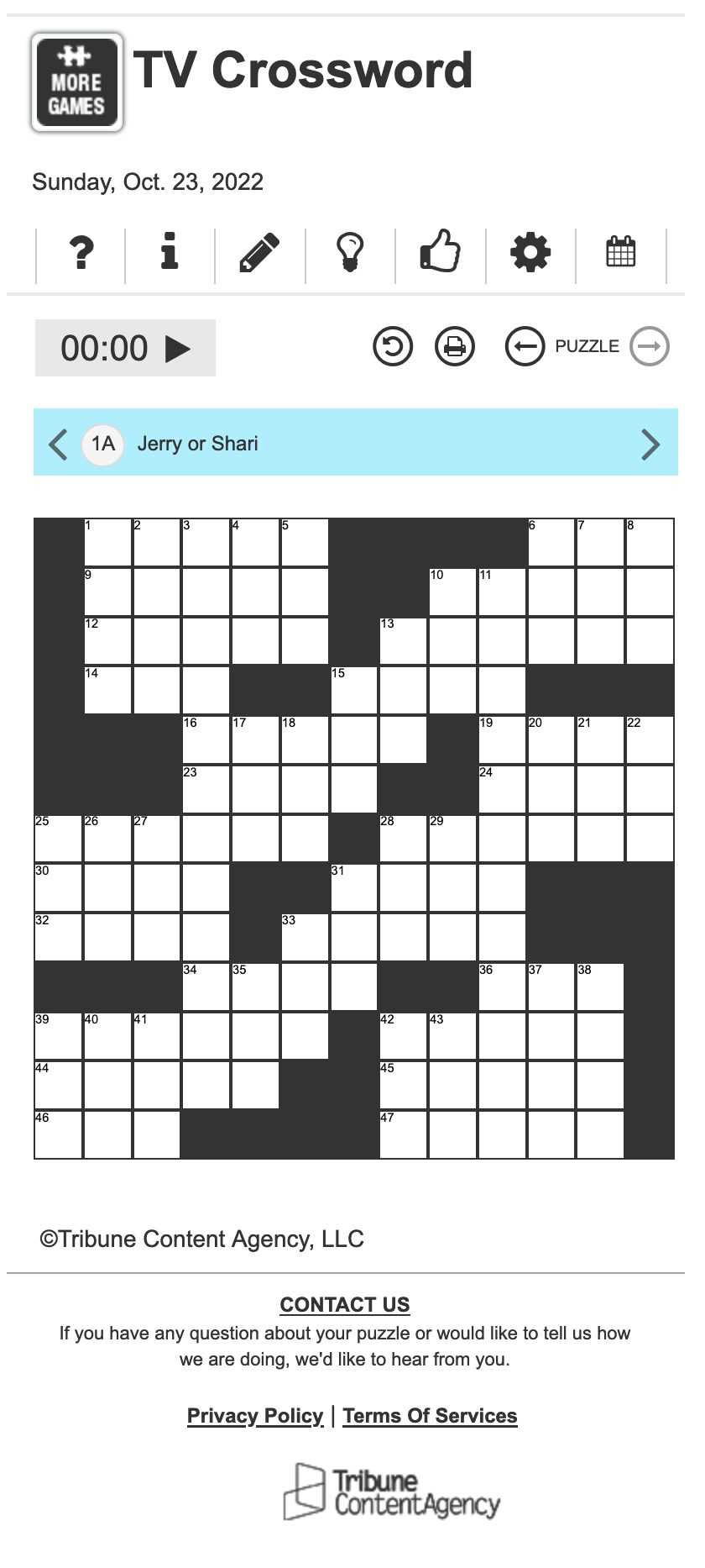 the daily commuter crossword puzzle printable