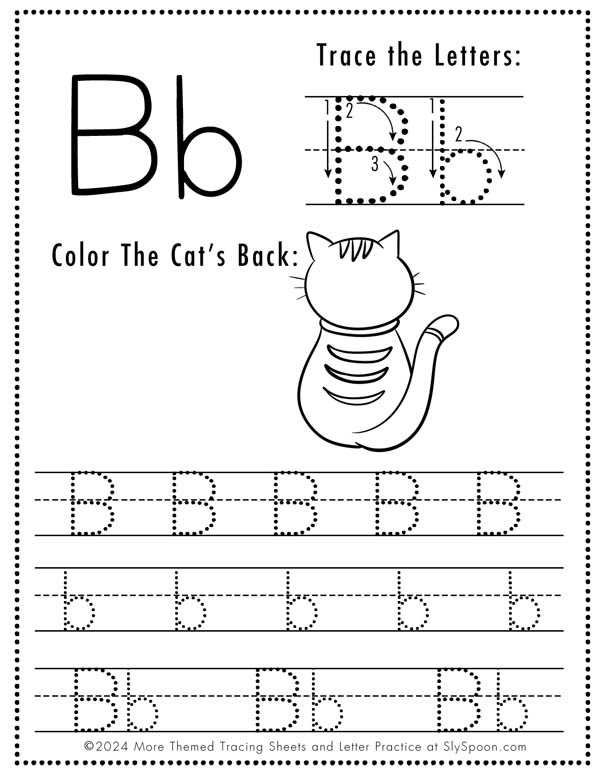 trace letters printable free