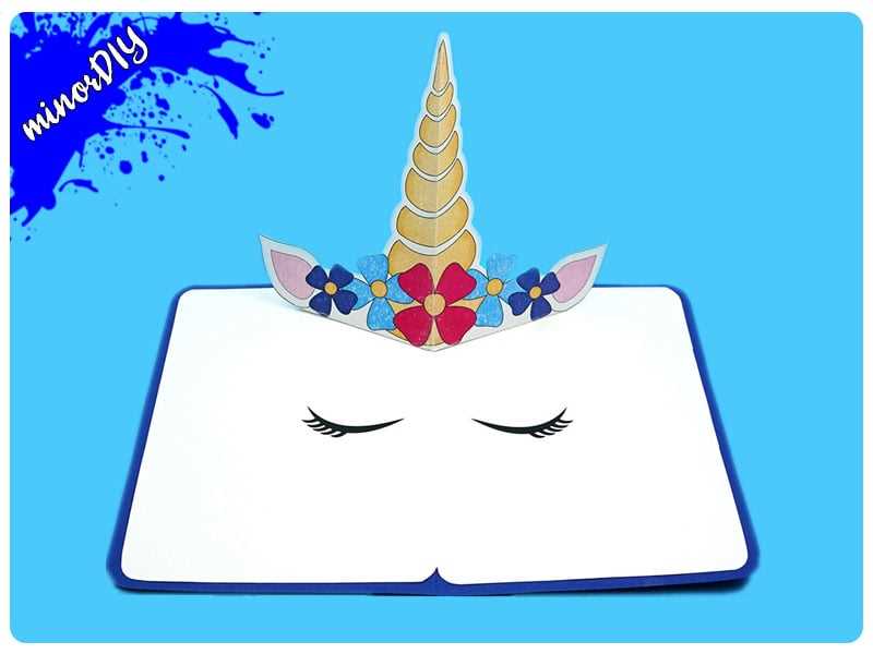 unicorn birthday card printable