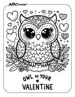 valentines printable coloring