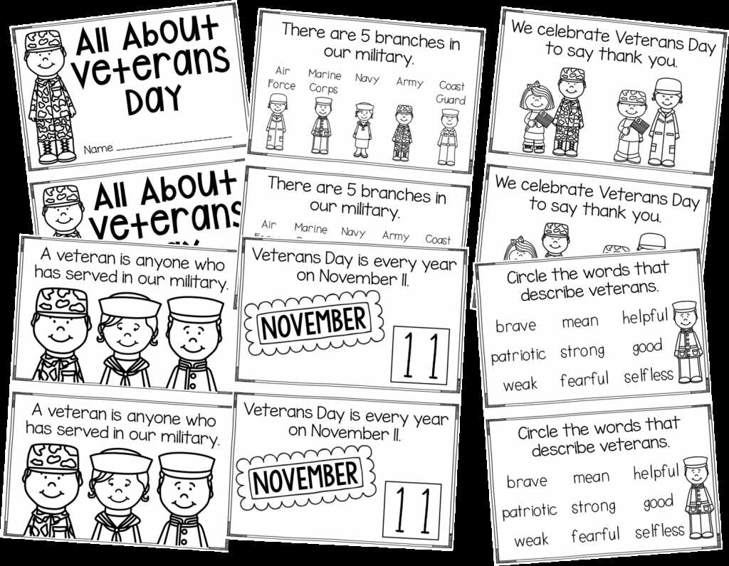 veterans day free printable activities