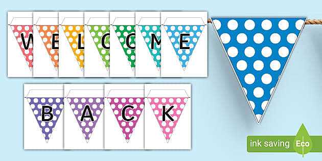 welcome back banner free printable welcome back banner free printable