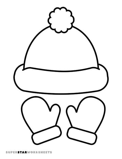 winter hat template printable free