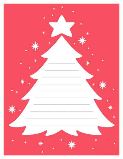 xmas list printable