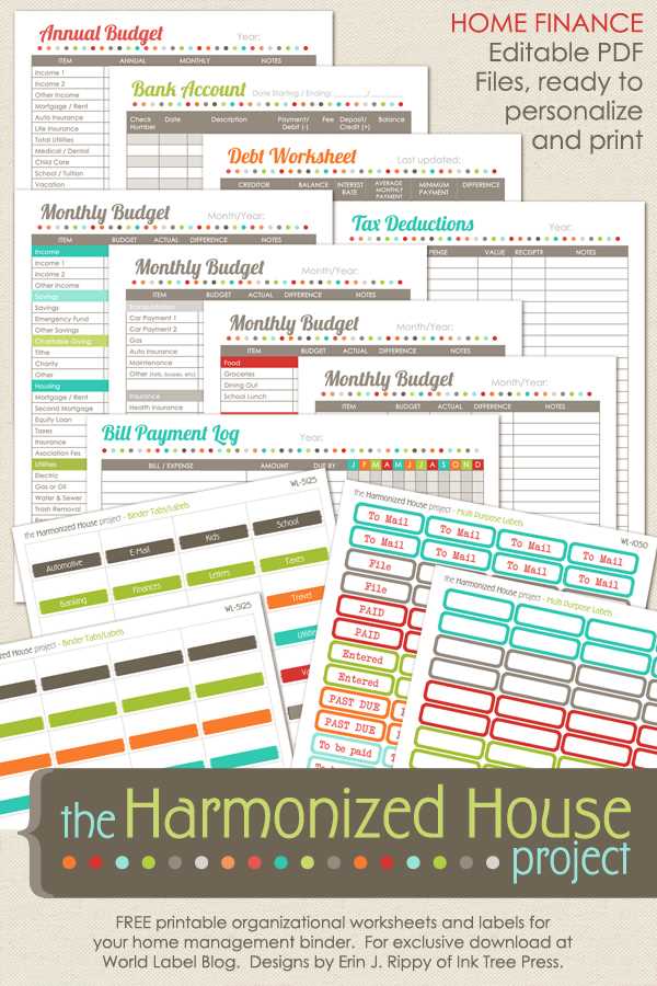 free printable take home folder labels
