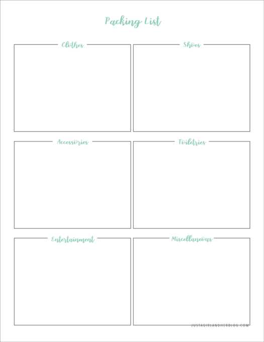 printable vacation packing list printable vacation packing list