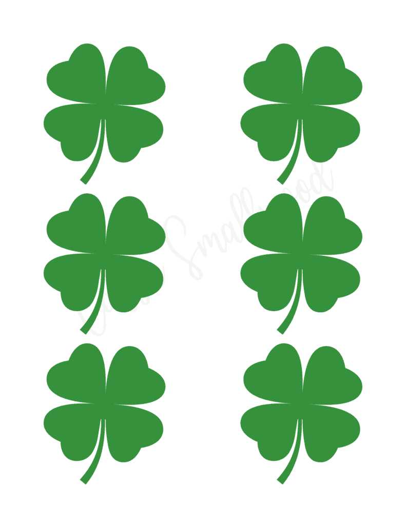 free printable 4 leaf clover