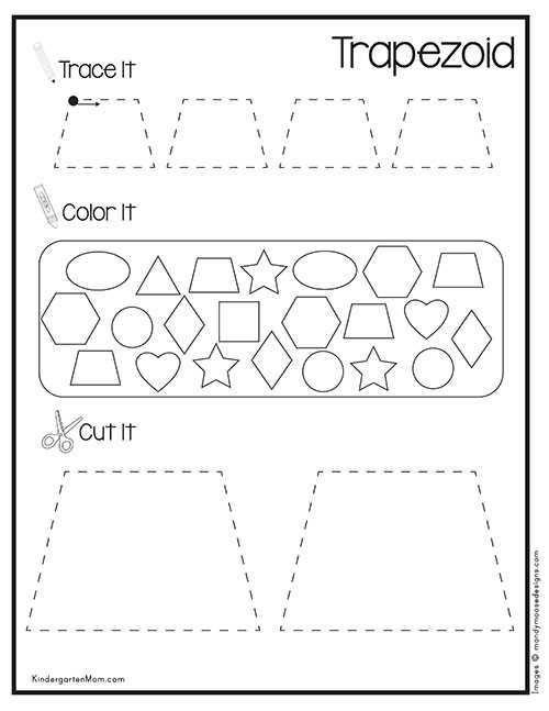 trapezoid shape printable