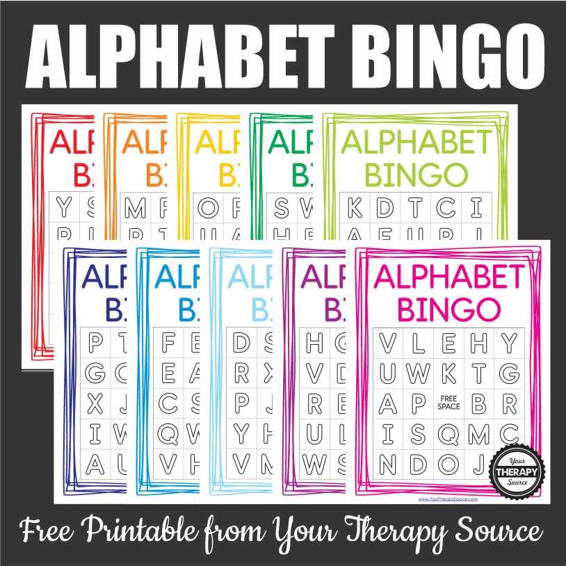 alphabet bingo printable