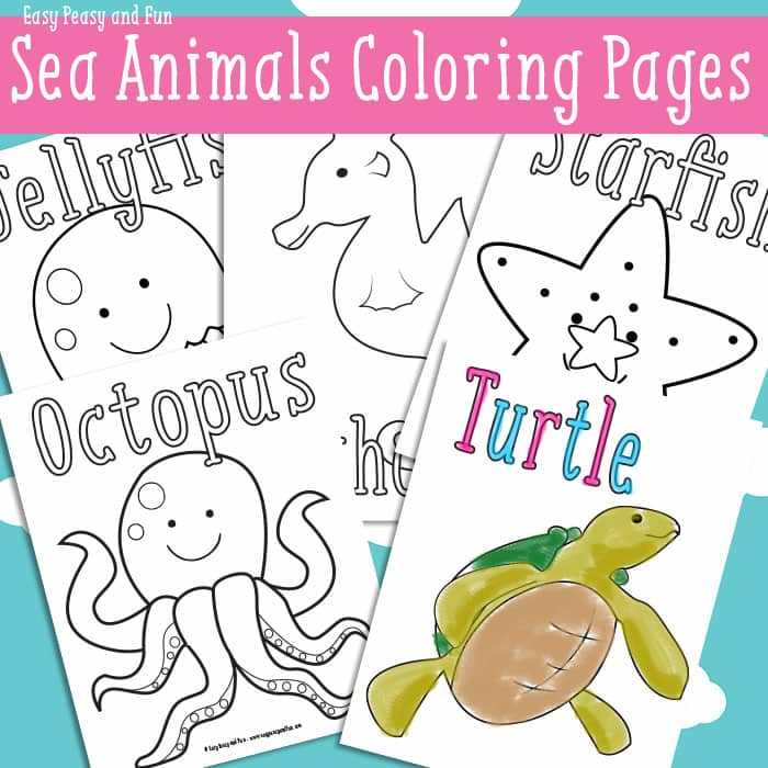 ocean animals free printables