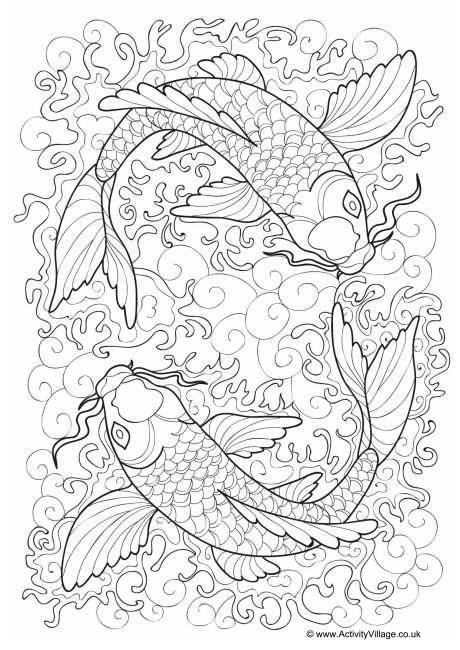 koi fish printable koi fish printable