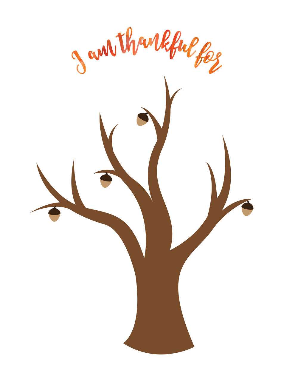 gratitude tree printable